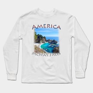 America - California - McWay Falls Long Sleeve T-Shirt